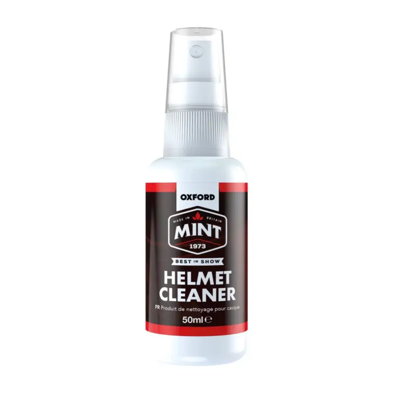 Značkový MINT čistič přileb a plexi ve spreji s rozprašovačem 50 ml