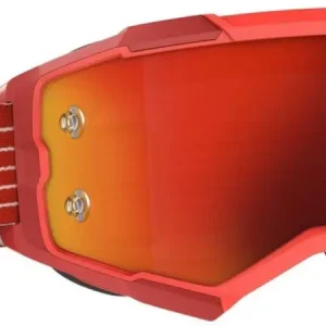 Hit Sezóny SCOTT Motokrosové brýle FURY CH bright red orange chrome works čiré sklo