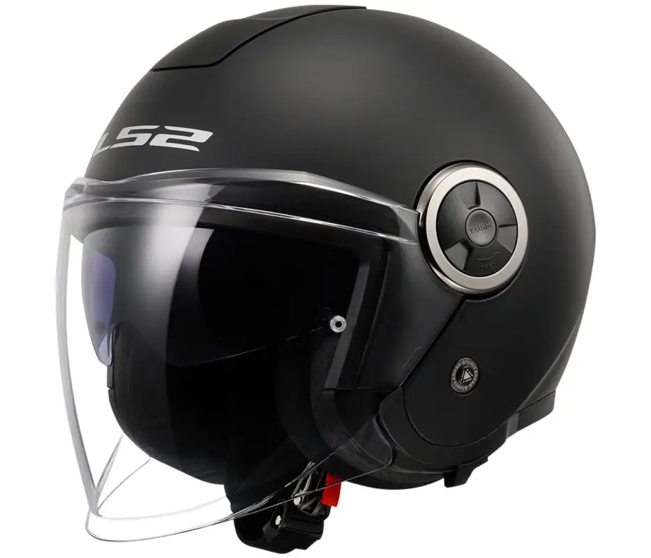 Akce LS2 Otevřená moto přilba OF620 CLASSY SOLID MATT BLACK