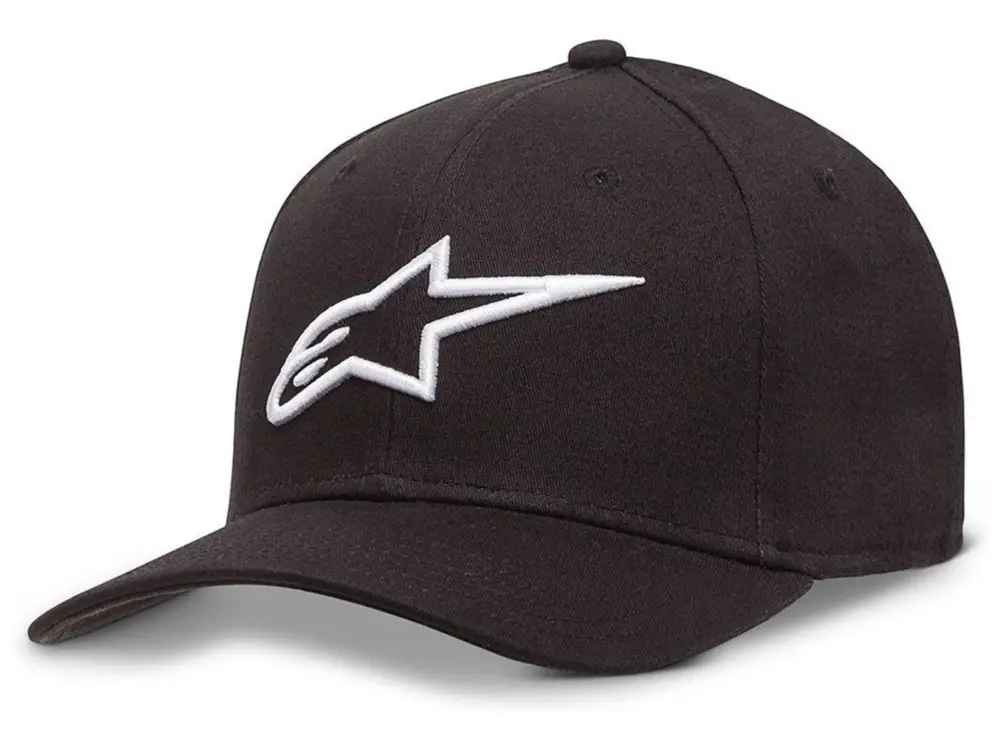 ALPINESTARS kšiltovka AGELESS černá bílá Vysoce Kvalitní
