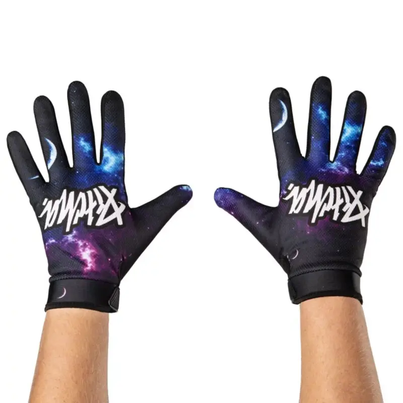 Akce PITCHA moto rukavice COSMO fluo black