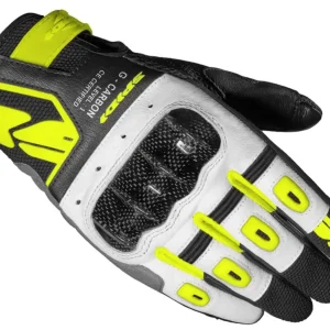 Akce rukavice G-CARBON LADY, SPIDI, dámské (černá/bílá/žlutá fluo)