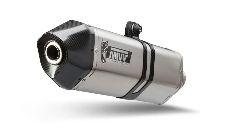 Sleva Koncovka výfuku MIVV SPEED EDGE S.042.LRX Nerez / Karbonové víčko