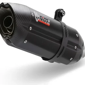 Vysoce Kvalitní Koncovka výfuku MIVV SUONO H.065.L9 Černá ocel pro HONDA NC 750 S / X (2016-2022), HONDA INTEGRA 750 (2016-2020)