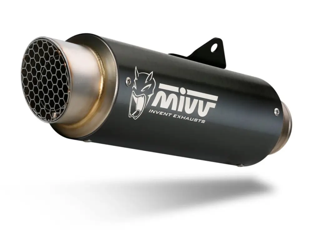 2 koncovky výfuku MIVV GP PRO D.038.LXBP Černá ocel Must-Have