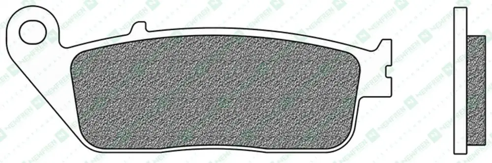 Bezpečná Platba brzdové destičky, NEWFREN (směs ROAD TOURING SINTERED) 2 ks v balení