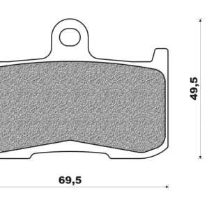 Pouze Dnes brzdové destičky, NEWFREN (směs ROAD TOURING SINTERED) 2 ks v balení