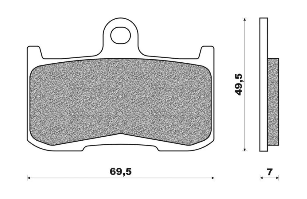 Pouze Dnes brzdové destičky, NEWFREN (směs ROAD TOURING SINTERED) 2 ks v balení