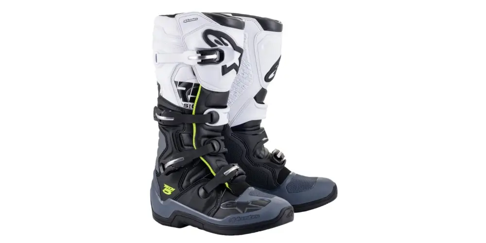 ALPINESTARS boty TECH 5 (černá/šedá/bílá/žlutá fluo) Přímo Od Výrobce