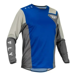 Pouze Dnes dres KINETIC JET, FLY RACING - USA 2023 (modrá/šedá/bílá)
