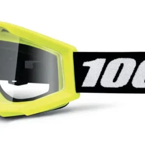Dětské motokrosové brýle STRATA MINI YELLOW, 100% ŽLUTÁ, ČIRÉ PLEXI) Horká Nabídka