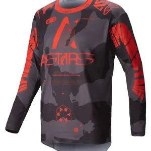 Kup Teď dres RACER HOLLOW, ALPINESTARS (šedá camo/oranžová fluo) 2025