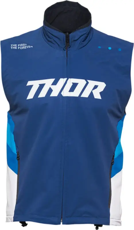 Akce THOR Pánská textilní vesta THOR WARM UP modrá