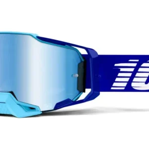 Originální brýle ARMEGA Royal, 100% (modré chromované plexi s čepy pro slídy)