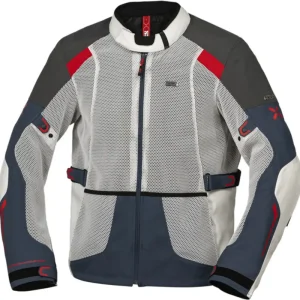 Bezpečná Platba Bunda iXS TOURSTER-BIG AIR 1.0 X2-161405 světle šedá-modrá-červená 8XL