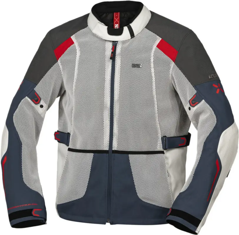 Bezpečná Platba Bunda iXS TOURSTER-BIG AIR 1.0 X2-161405 světle šedá-modrá-červená 8XL