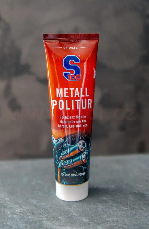 S100 leštěnka na chrom, hliník a kovové povrchy - Metallpolitur 100 ml Aktuální
