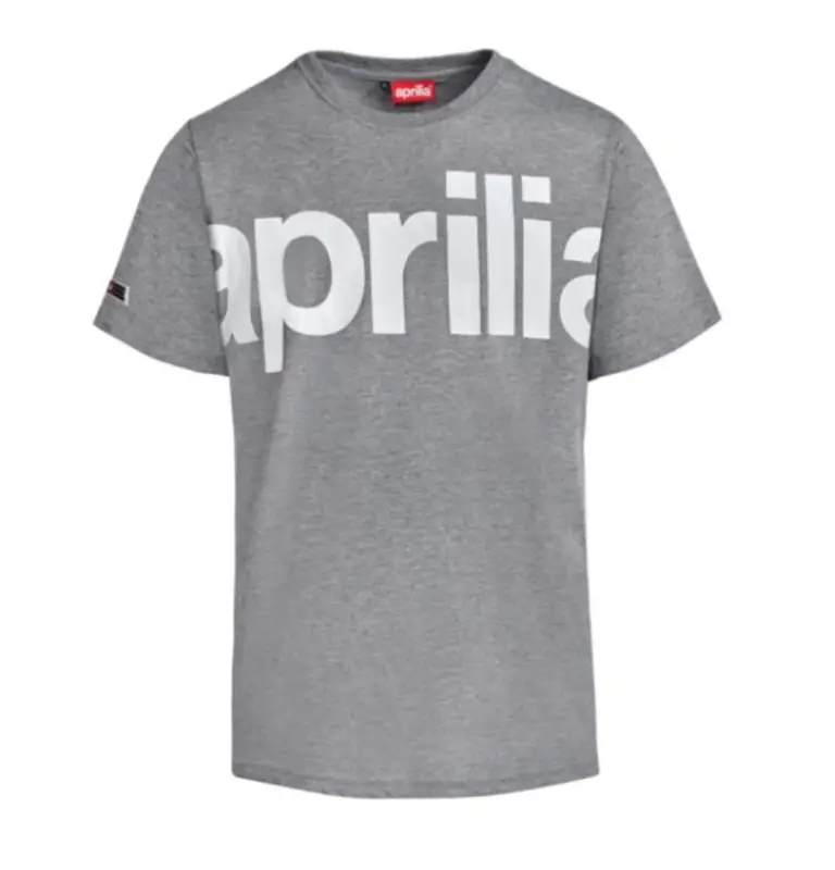 APRILIA Pánské tričko Big Logo šedé Top Prodej
