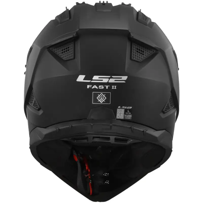 LS2 Motokrosová přilba MX708 FAST II SOLID MATT BLACK Víkendová Akce