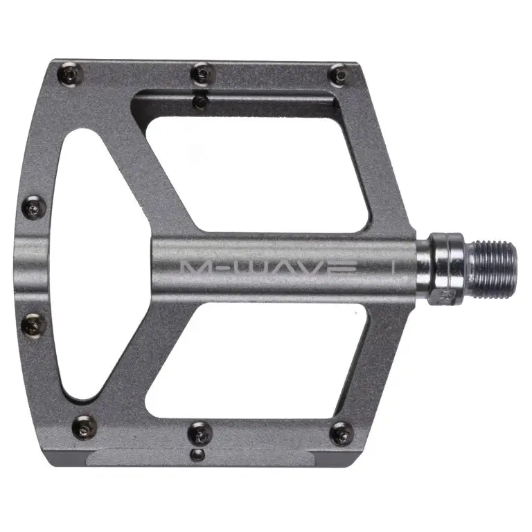 pedály M-Wave FLAT standard závit 9/16" titanově šedé Pouze Dnes