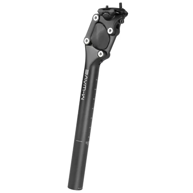 Must-Have sedlovka 30.9 x 350mm M-Wave odpružená Al černá servisní balení