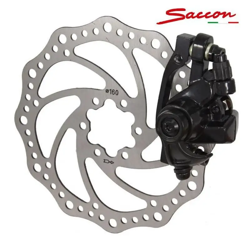 Expresní Doručení brzda kotoučová Saccon přední mechanická s kotoučem 160mm