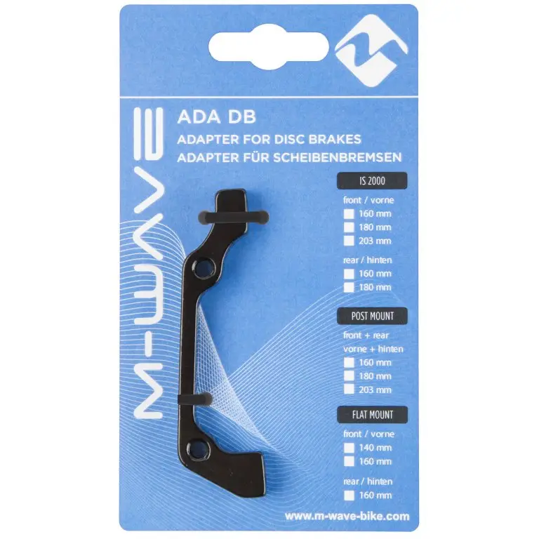 Cenový Hit adaptér kotoučové brzdy M-WAVE přední 180mm/zadní 160mm standard original balení