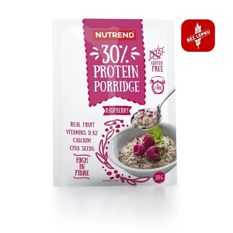 kaše Nutrend Protein Porridge 5x50g malina Speciální Cena