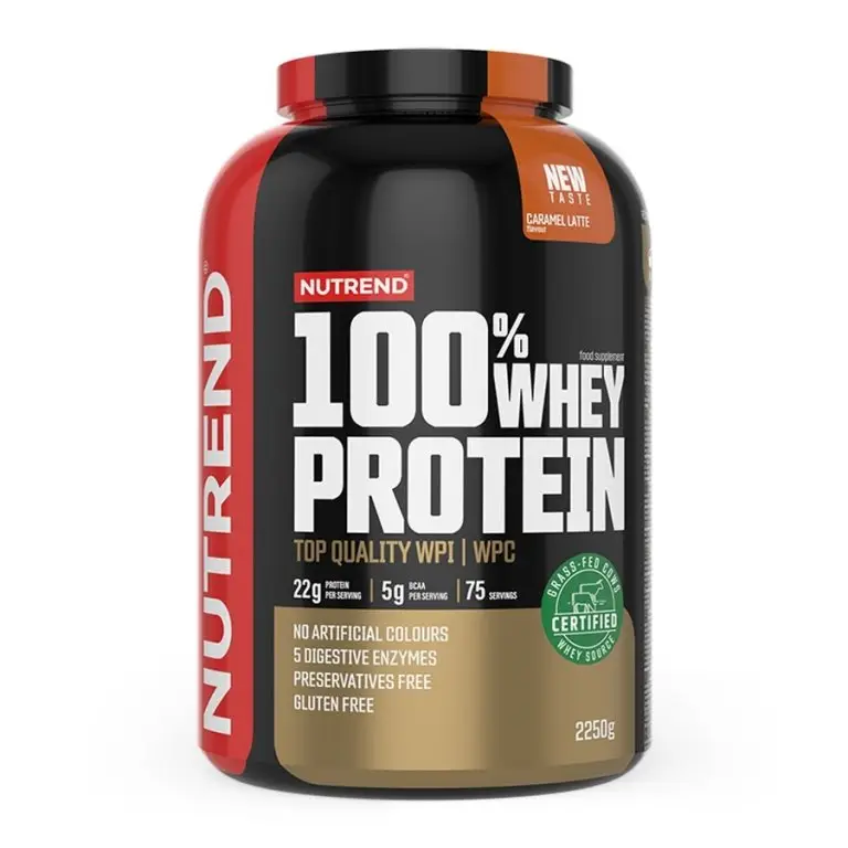 Aktuální nápoj Nutrend 100% WHEY PROTEIN 2250g vanilka