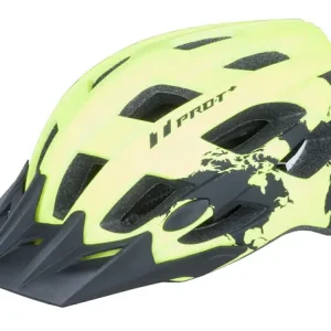 Výprodej Přilba PRO-T Plus Soria In mold žlutá fluor-černá matná
