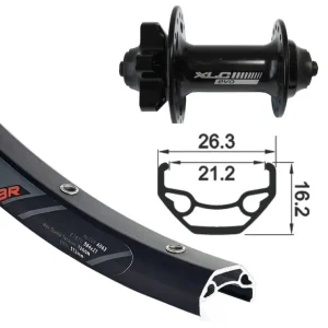 kolo zapletené 26“ XLC Rodi Black Rock disk 559-21 přední 32 děr Niro Aktuální