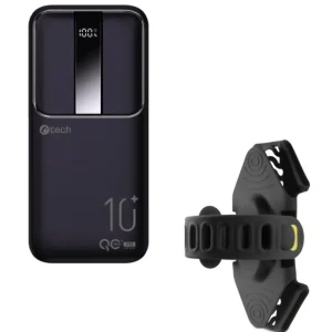 Cenově Výhodný set powerbanka C-tech 10000mAh + držák na mobil a powerbanku BONE Bike Tie Pro-P