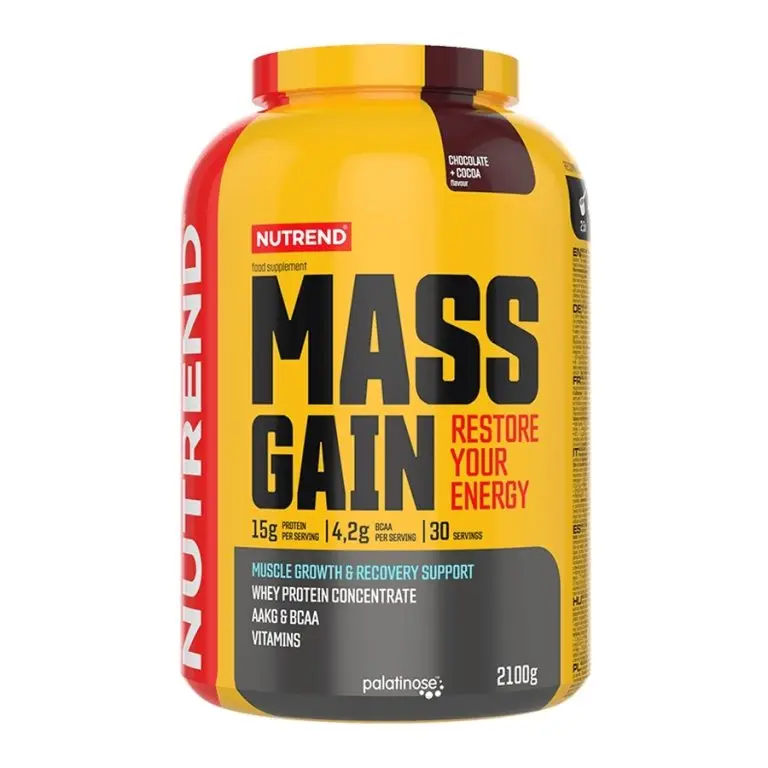 Vysoce Kvalitní nápoj Nutrend Mass Gain 2100g čokoláda+kakao