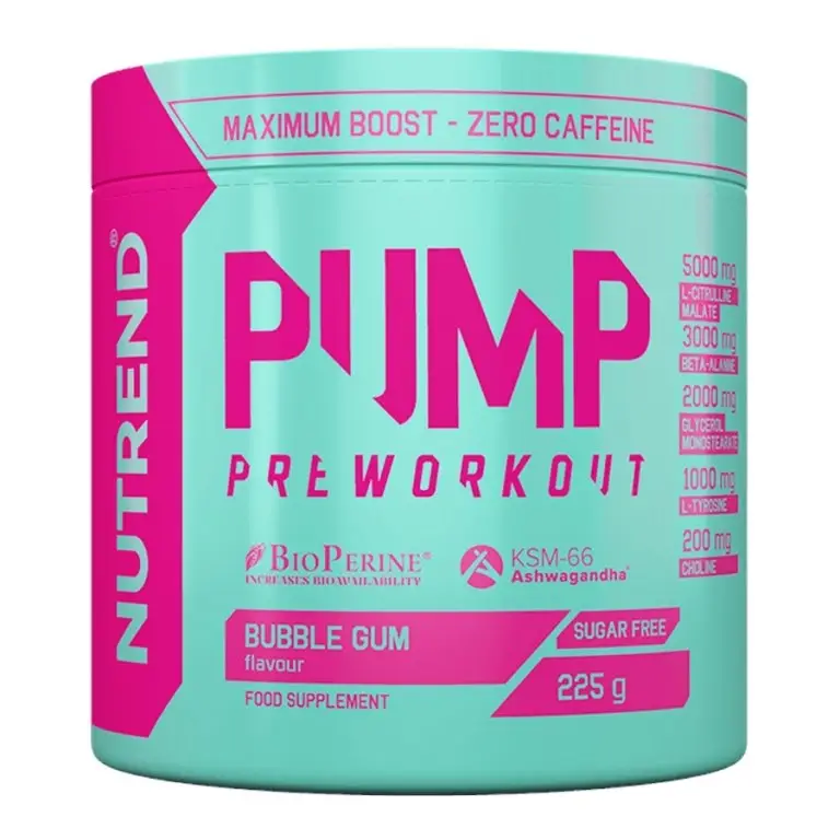 Ihned K Objednání nápoj Nutrend PUMP PRE-WORKOUT 225g bubble gum