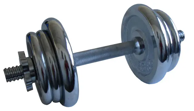 Nejlepší Volba činka jednoruční 15kg 25mm chromová