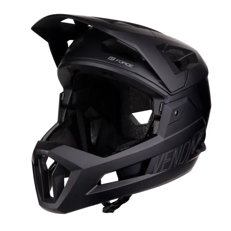 přilba FORCE VENOM downhill, černá L-XL Jen Po Omezenou Doba