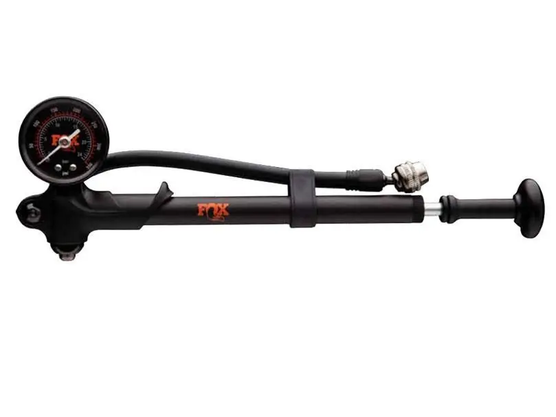 Hit Sezóny PUMPA FOX ANALOGOVÁ 350PSI NA VIDLICE/TLUMIČE S KRÁTKOU OTOČNOU HLAVOU