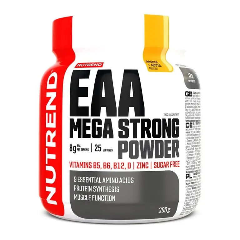 nápoj Nutrend EAA Mega Strong Powder 300g pomeranč+jablko Víkendová Akce