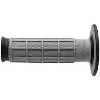 Nejprodávanější RENTHAL gripy MX DUAL COMPOUND FULL WAFFLE šedá, dvousložkový, barva šedá/černá