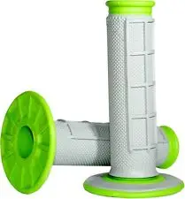 RENTHAL gripy MX DUAL COMPOUND DIAMOND GREEN WAFF, dvousložkový, barva šedá/zelená Originální