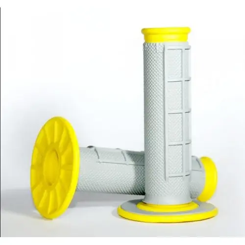 RENTHAL gripy MX DUAL COMPOUND DIAMOND YELLOW WAFF, dvousložkový barva šedá/žlutá Vrácení Zdarma