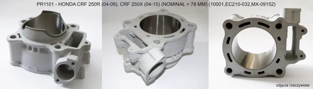 PROMX válec HONDA CRF 250 R 04-09 , CRF 250 X 04-17 (STD 78mm) NICASIL (PR1101) Cenový Hit