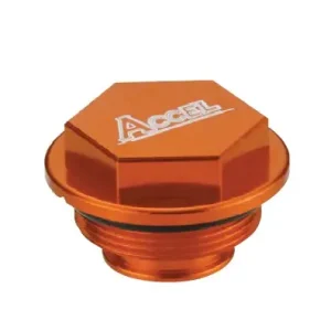 ACCEL kryt brzdové pumpy zadní KTM BREMBO 04-13 barva oranžová Výhodná Nabídka