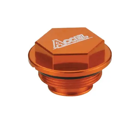 ACCEL kryt brzdové pumpy zadní KTM BREMBO 04-13 barva oranžová Výhodná Nabídka