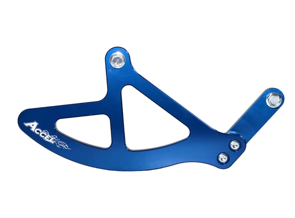 Novinka ACCEL kryt brzdového kotouče zadní YAMAHA YZ 125/250 05-17, YZF/WRF 07-17 (hliníková), barva modrá