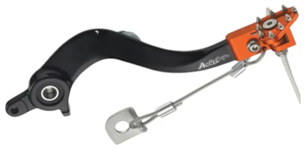 ACCEL páka nožní brzdy KTM SX/EXC/SXF/EXCF 07-16 barva oranžová Časově Omezené