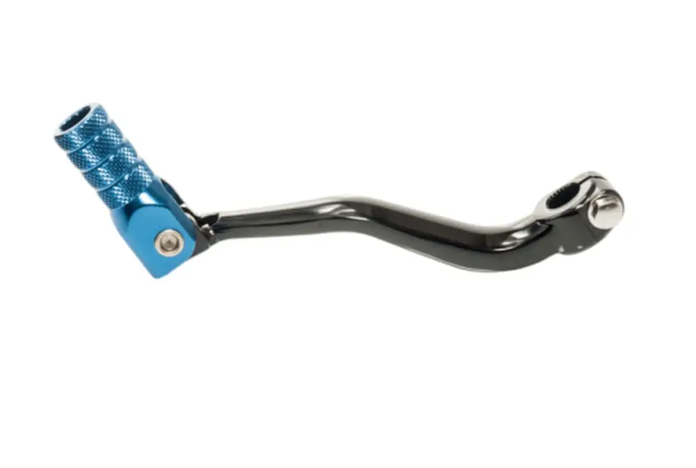 ACCEL páka řazení YAMAHA YZ 80/85 94-18, YZ 125 96-04, YZ 250 88-98 hliníková barva černá, koncovka modrá Speciální Cena