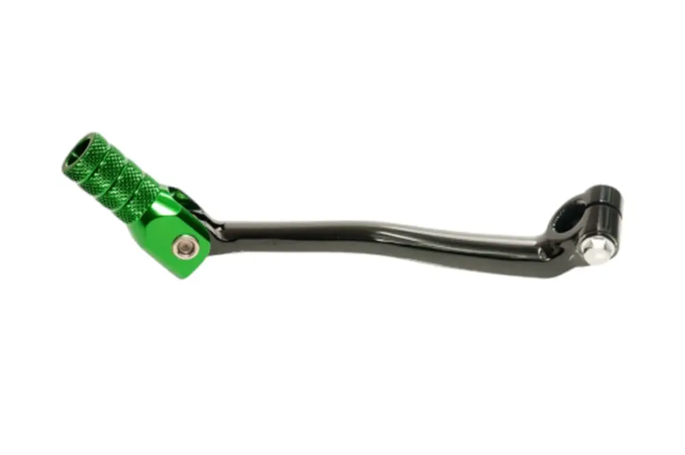 ACCEL páka řazení KAWASAKI KXF 450 06-08 hliníková barva černá, koncovka zelená Oblíbený
