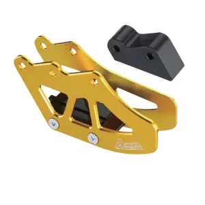 Zlevněný ACCEL vodítko řetězu kompletní KAWASAKI KX125/250 97-06, KXF250 04-05, SUZUKI RMZ 250 04-06 barva zlatá