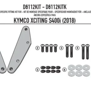 KAPPA upevnění plexi KD6104ST KYMCO XCITING S400I 18-24 Víkendová Akce